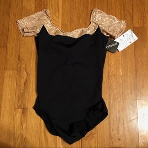 NWT ainslewear black dance leotard